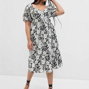 Gap cotton corset midi dress bnwt size large tall